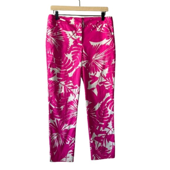 Women's 6 Trina Turk Mod Floral-Print Cropped Pants - Picture 1 of 7